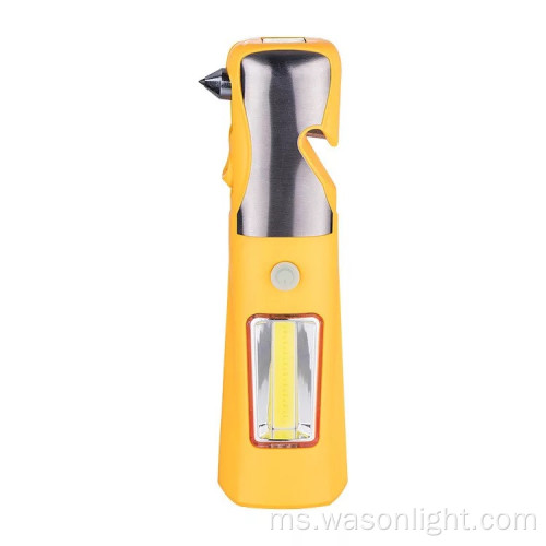 Warna OEM Luaran Survival Kit Hammer+Knife+Hook Kecemasan Multi Alat LED Lampu Lampu Lampu Magnet Magnet